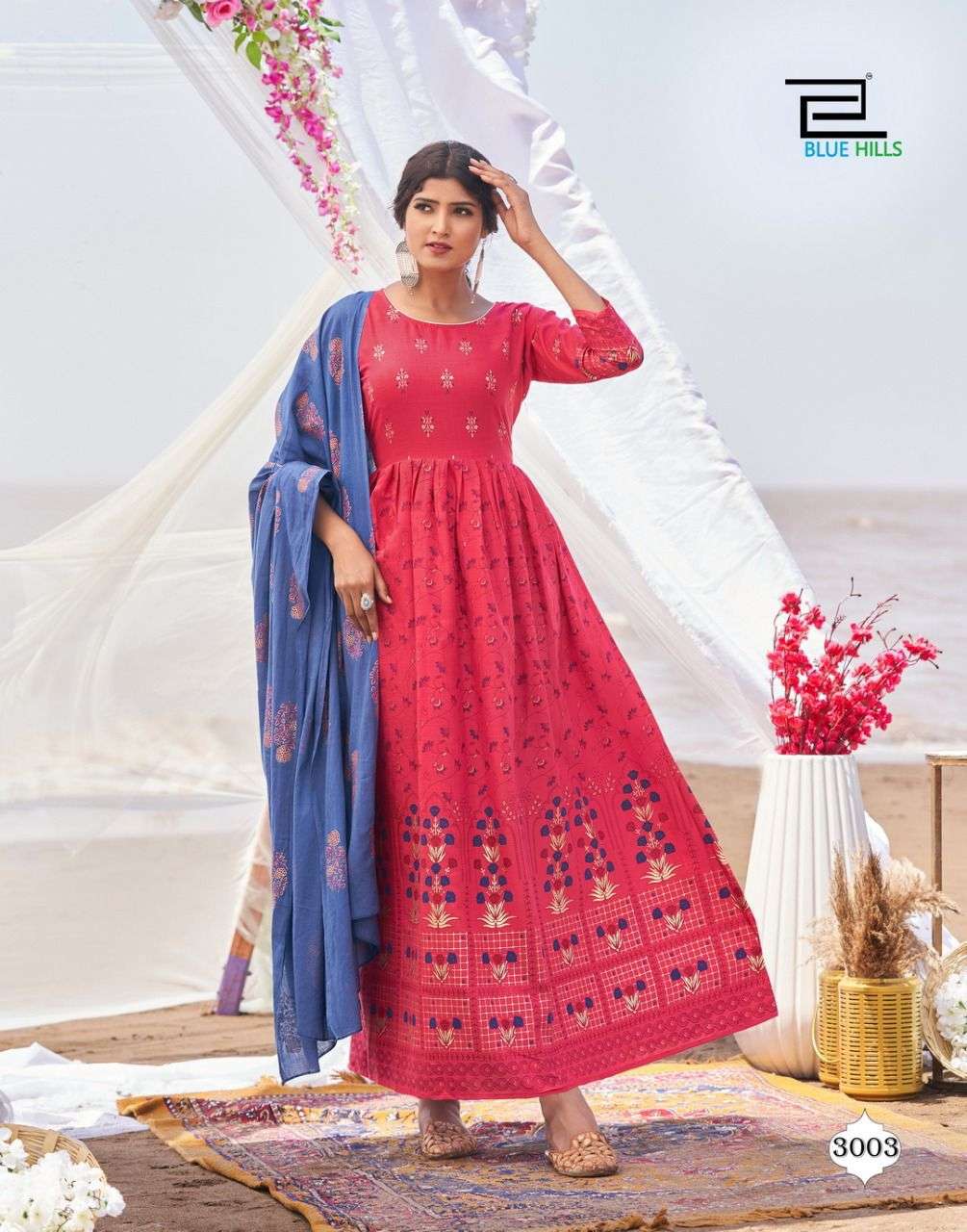 Blue Hills Walkway Dupatta Edition Vol 3 collection 4