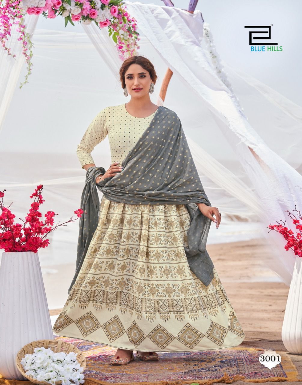 Blue Hills Walkway Dupatta Edition Vol 3 collection 2