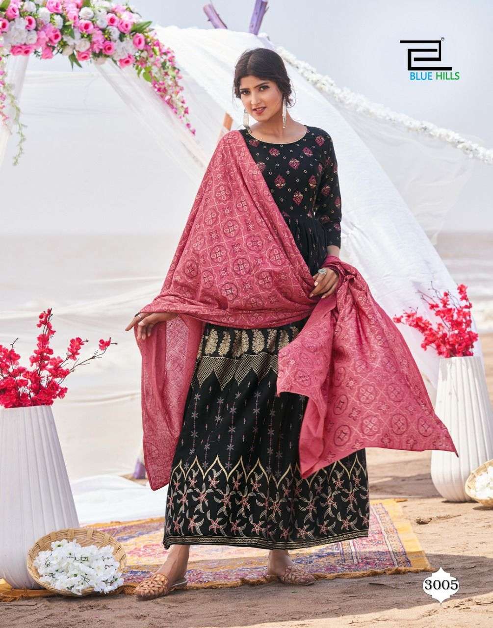 Blue Hills Walkway Dupatta Edition Vol 3 collection 6