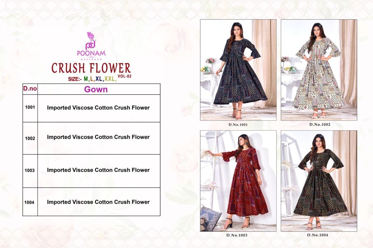 Poonam Designer Crush Flower Vol 2 collection 1