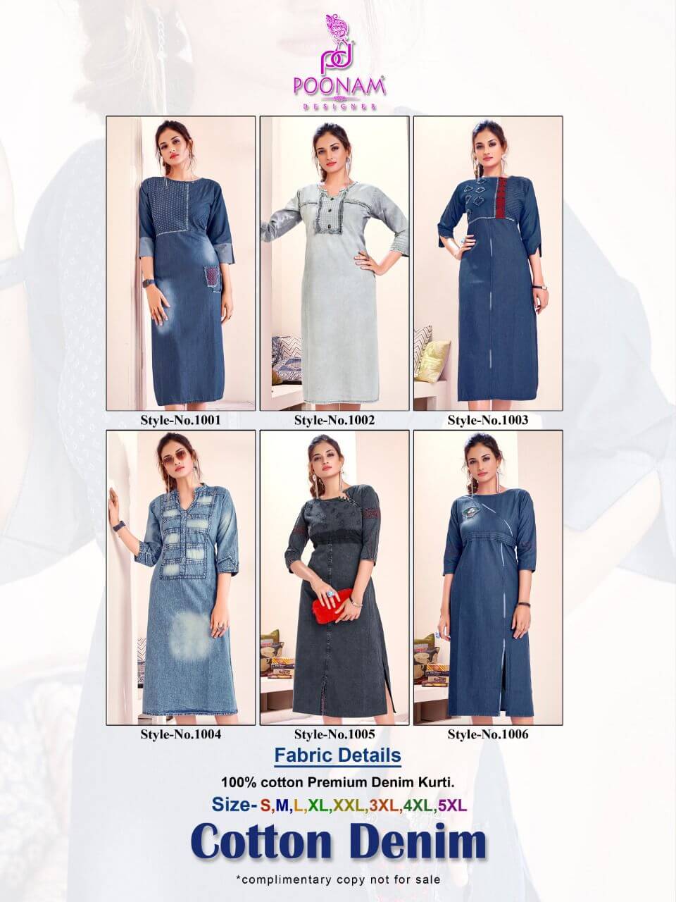 Poonam Designer Cotton Denim collection 7