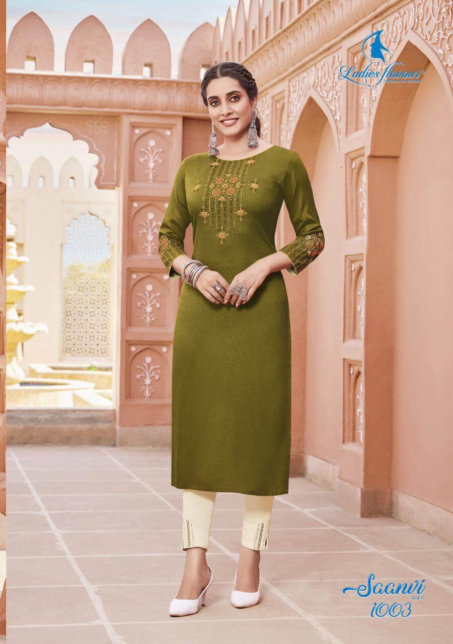 Ladies Flavour Saanvi Vol 4 Kurtis With Bottom collection 7