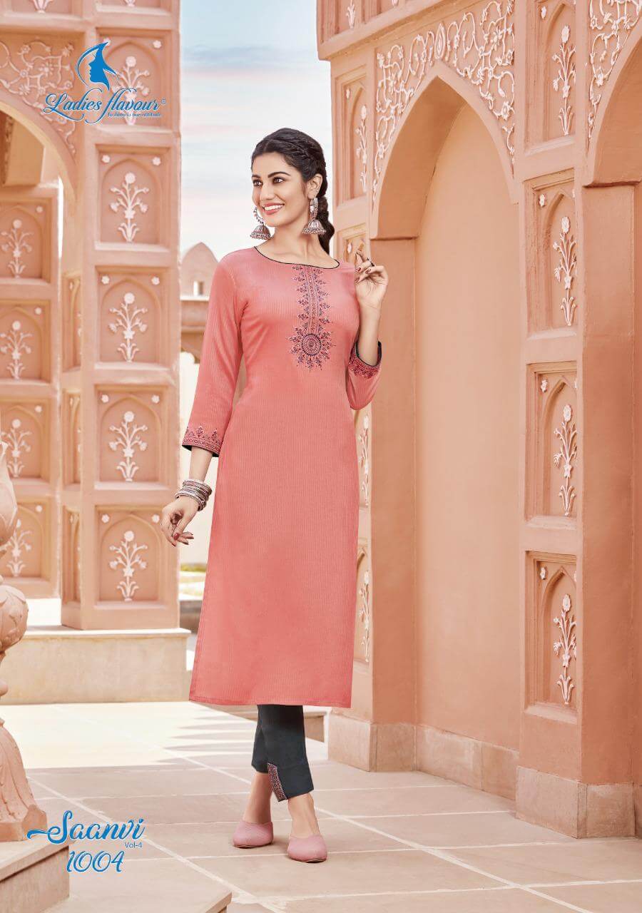 Ladies Flavour Saanvi Vol 4 Kurtis With Bottom collection 4