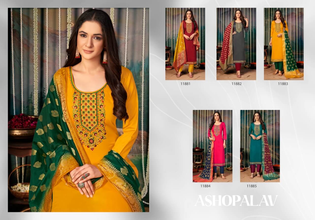 Panch Ratna Ashopalav Churidar Dress Material collection 6