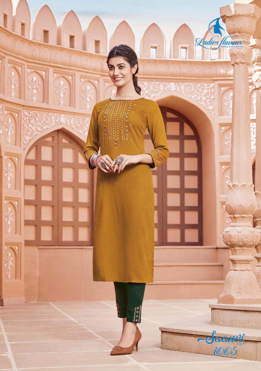 Ladies Flavour Saanvi Vol 4 Kurtis With Bottom collection 6