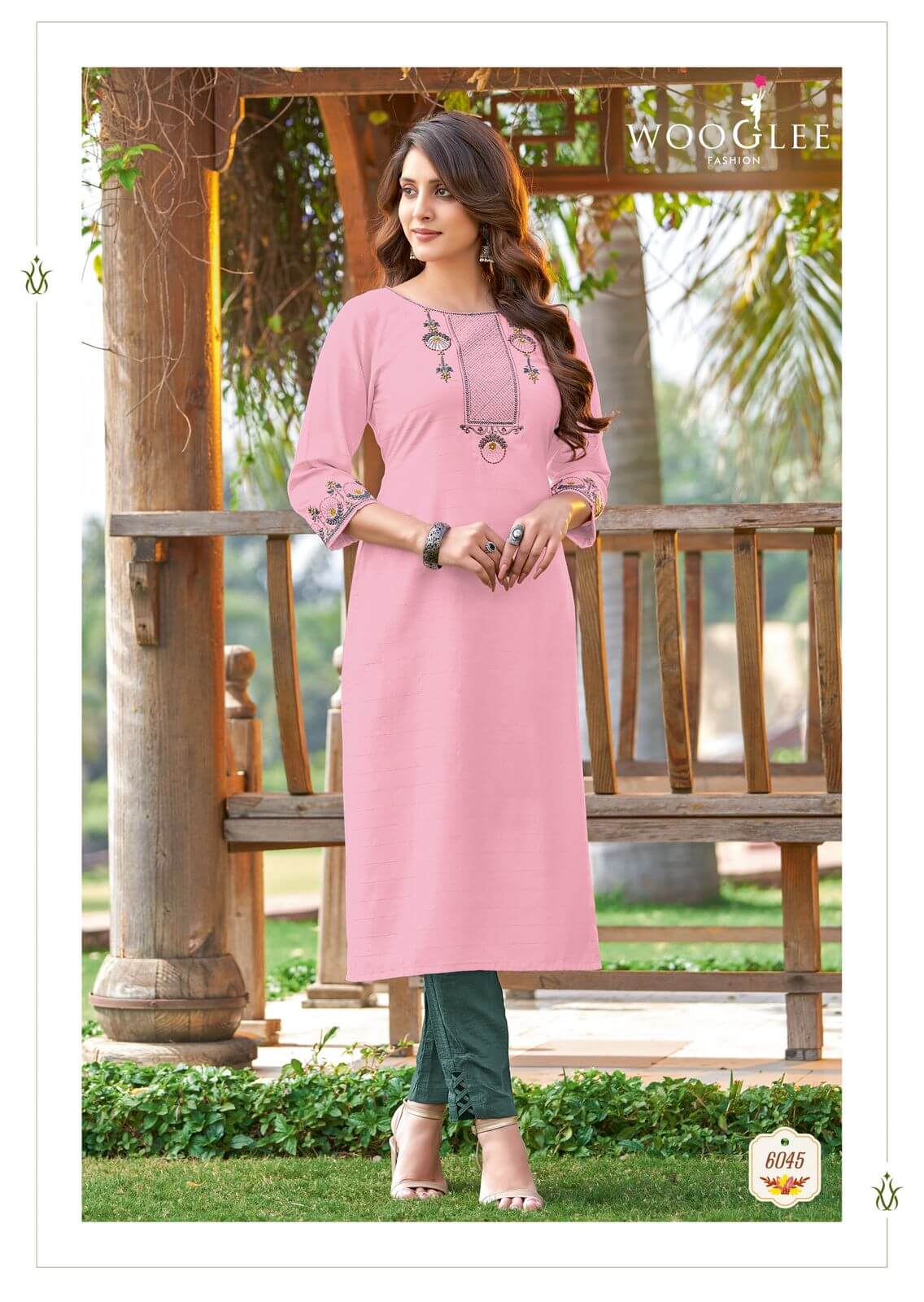 Wooglee Kesar Vol 7 Kurtis With Bottom collection 5