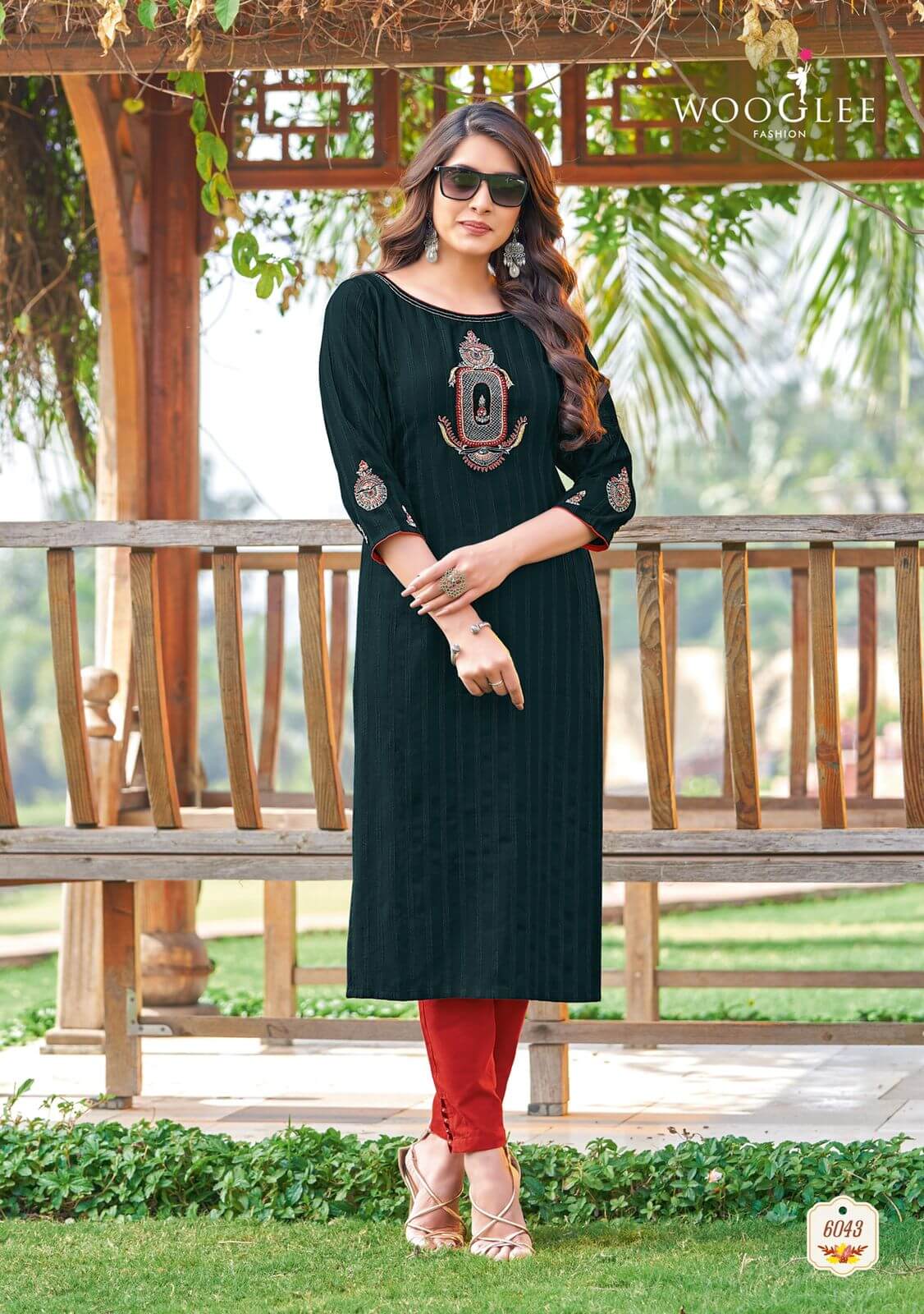 Wooglee Kesar Vol 7 Kurtis With Bottom collection 1