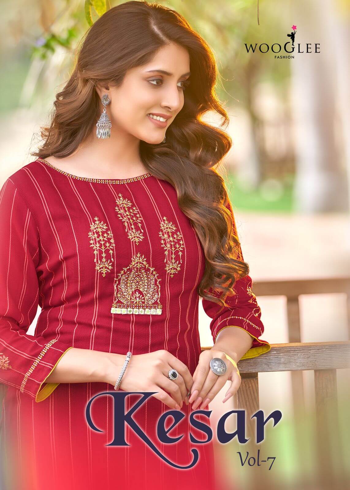 Wooglee Kesar Vol 7 Kurtis With Bottom collection 2