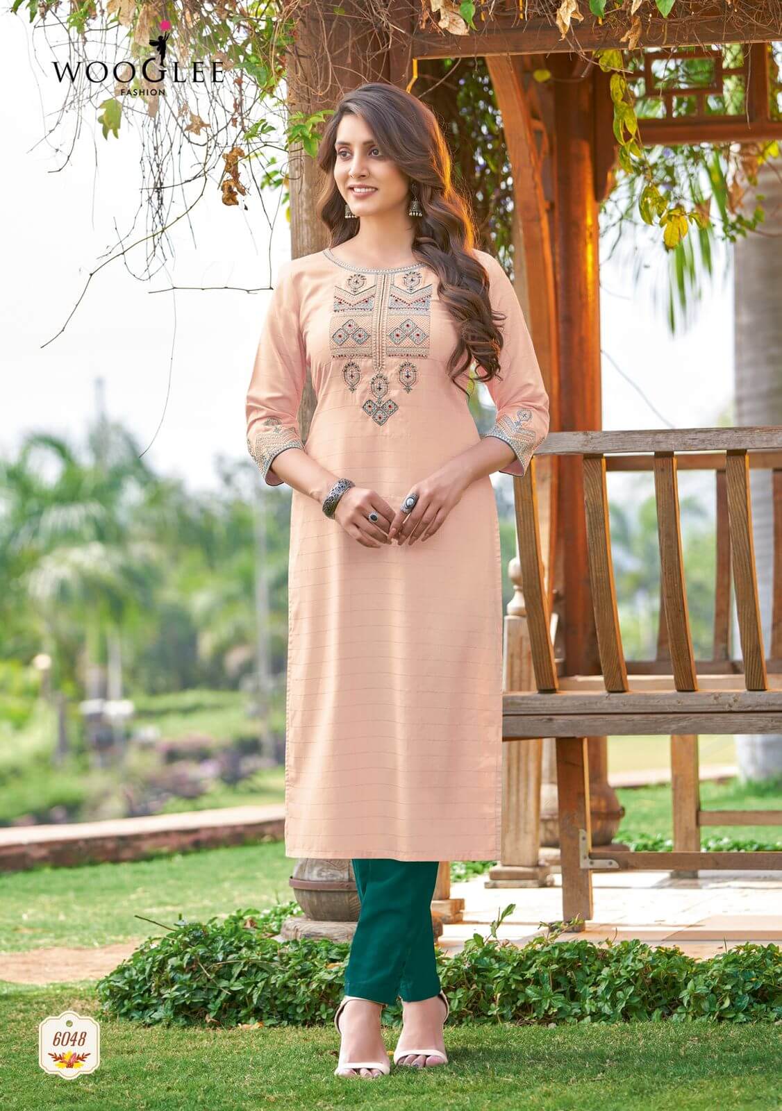 Wooglee Kesar Vol 7 Kurtis With Bottom collection 3