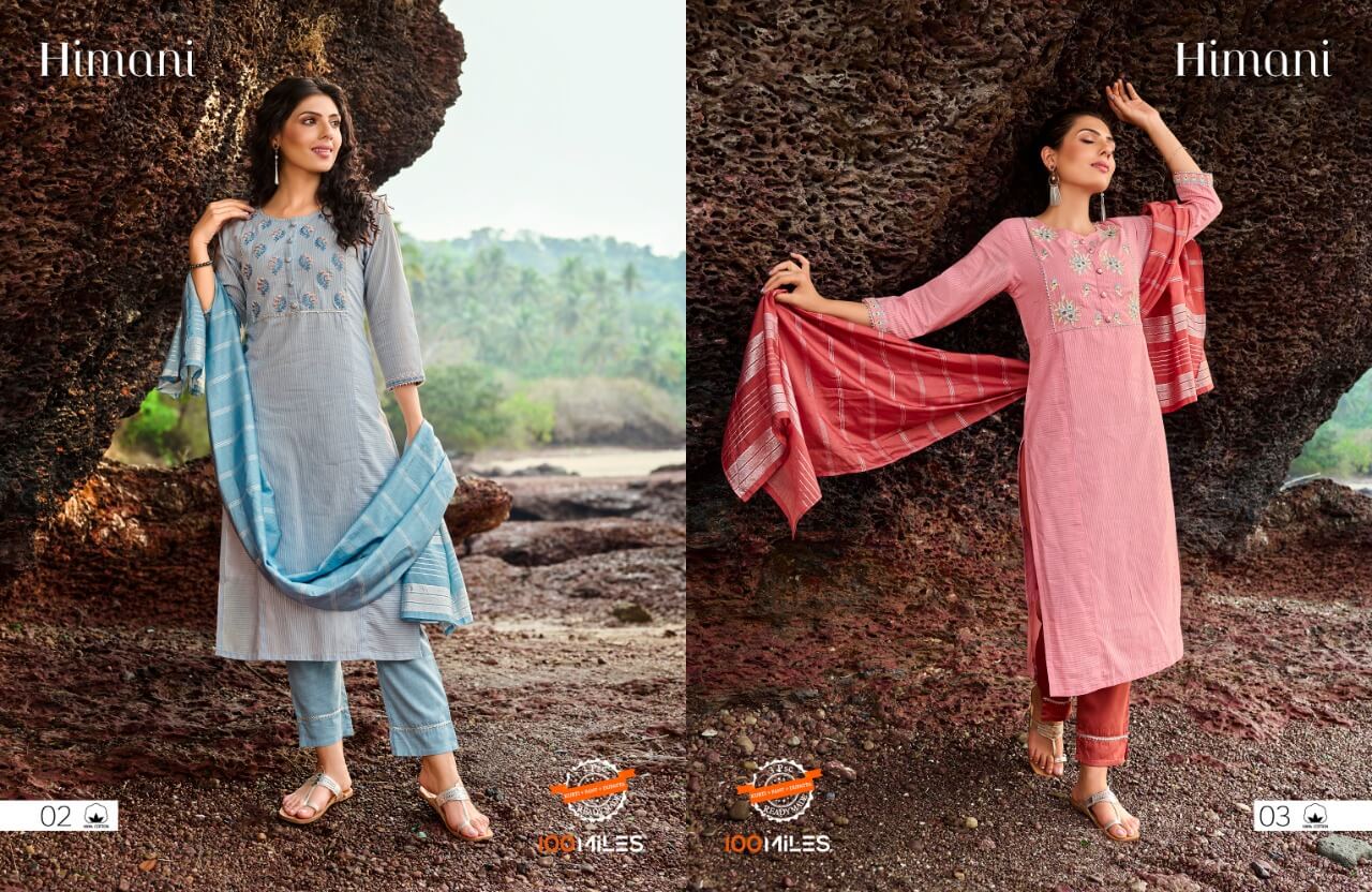 100Miles Himani Cotton Salwar Kameez Catalog collection 3