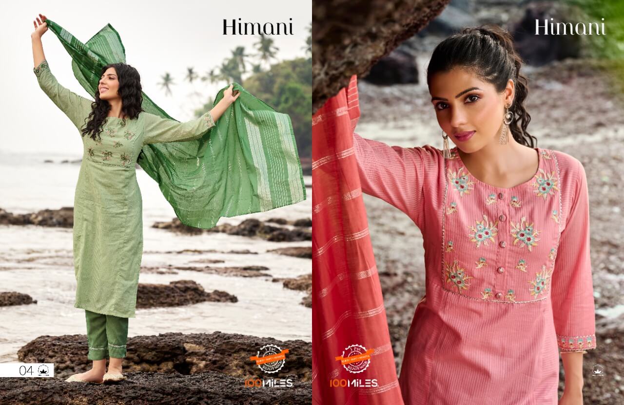 100Miles Himani Cotton Salwar Kameez Catalog collection 4