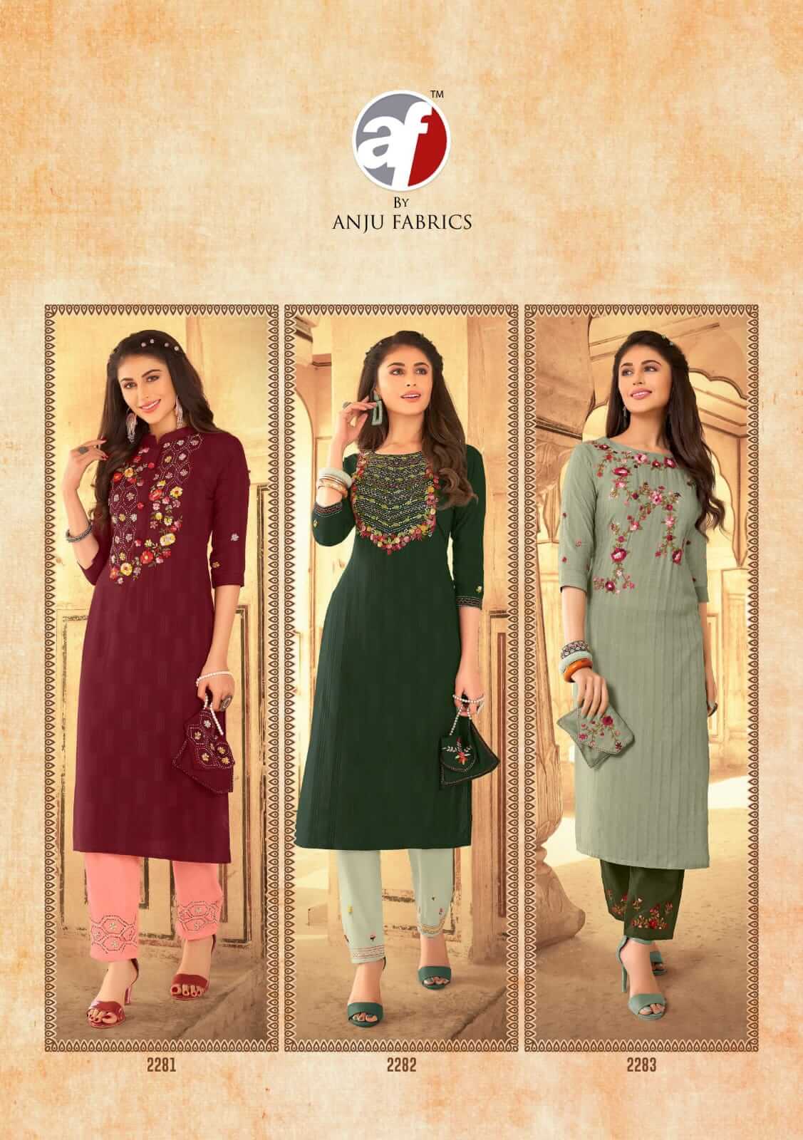 Af Real Touch Vol 2 Kurtis With Bottom collection 11