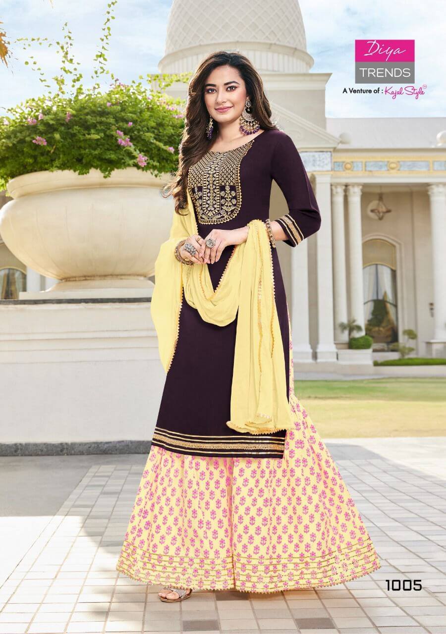 Diya Trends Swag vol 1 Embroidery Salwar Kameez Catalog collection 9