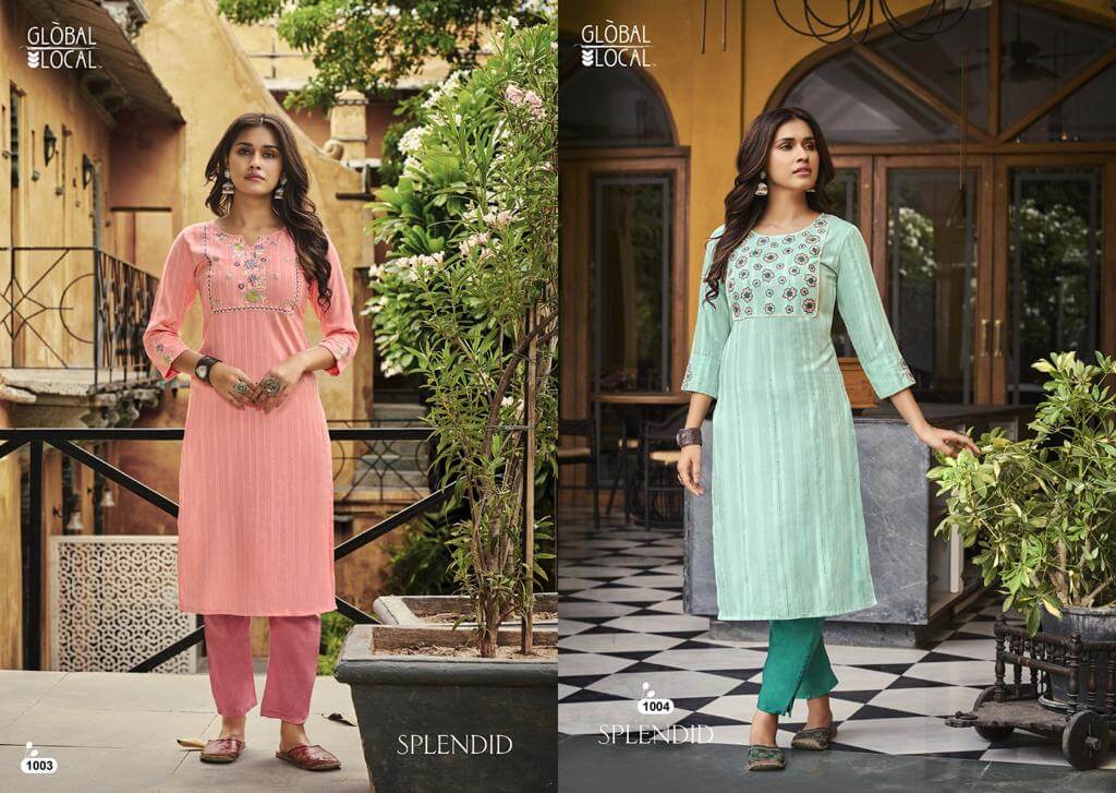 Global Local Splendid Casual Wear Kurti Catalog collection 1