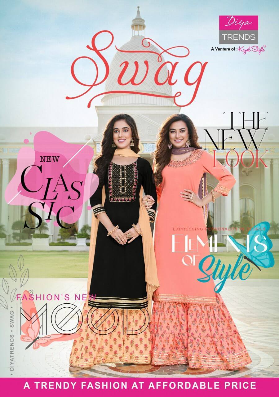 Diya Trends Swag vol 1 Embroidery Salwar Kameez Catalog collection 5