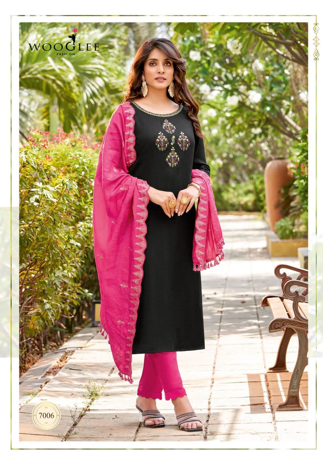 Wooglee Varnee Embroidery Salwar Kameez Catalog collection 5