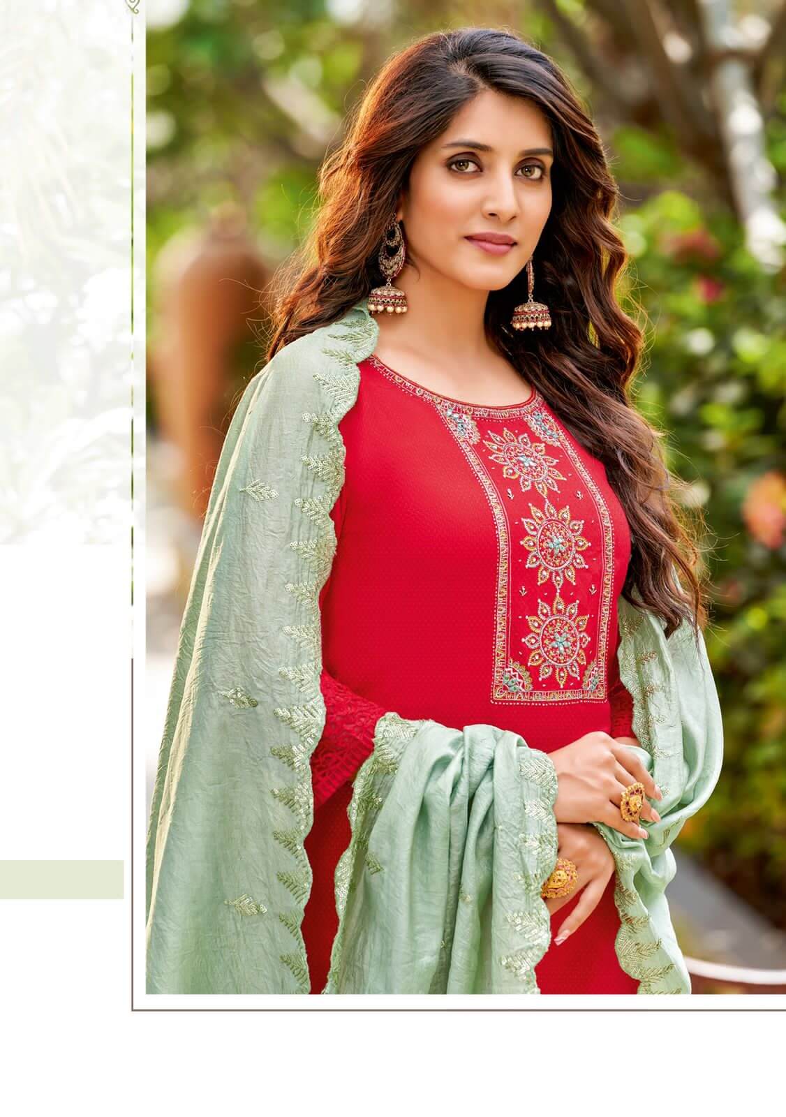 Wooglee Varnee Embroidery Salwar Kameez Catalog collection 8