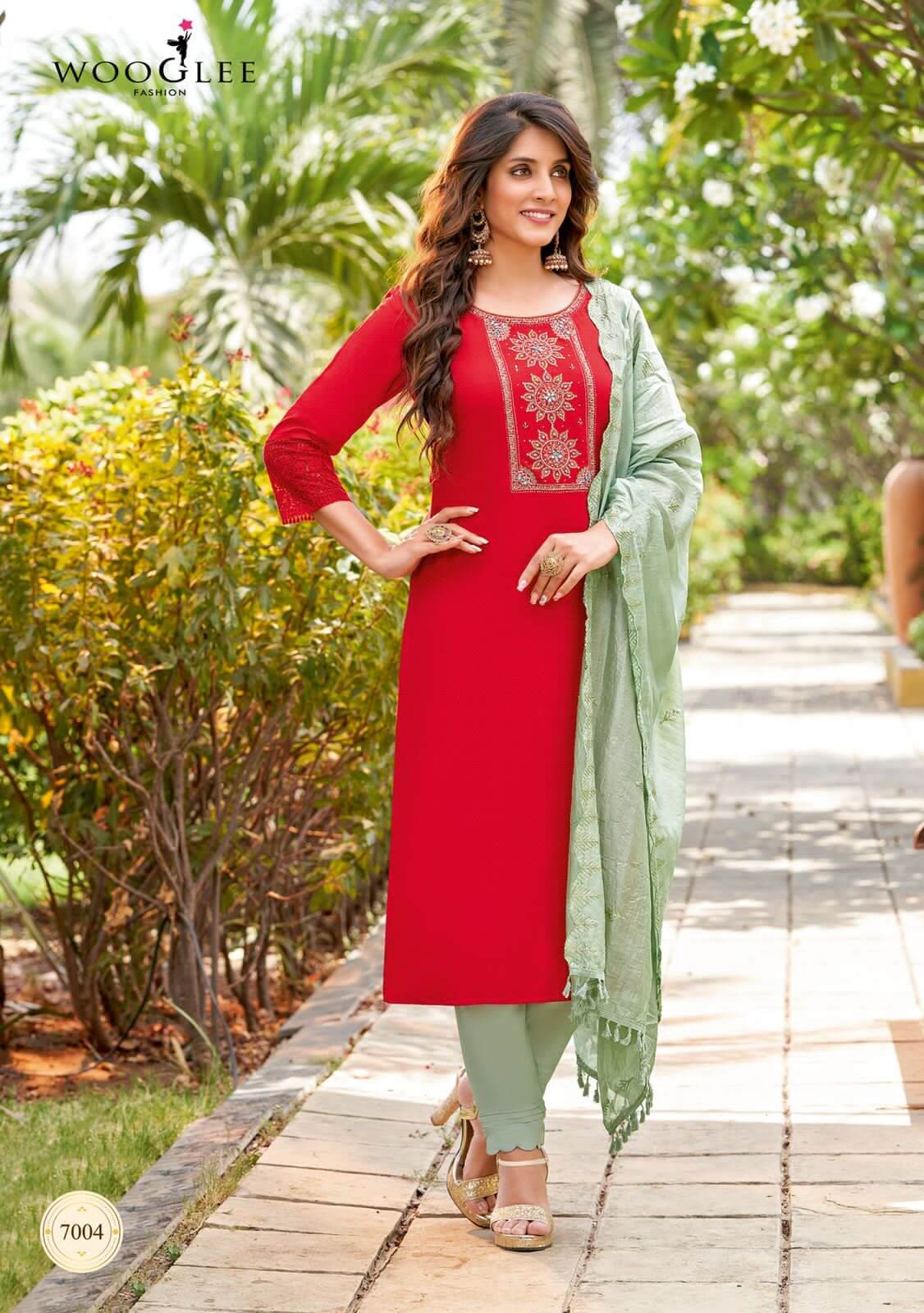 Wooglee Varnee Embroidery Salwar Kameez Catalog collection 4