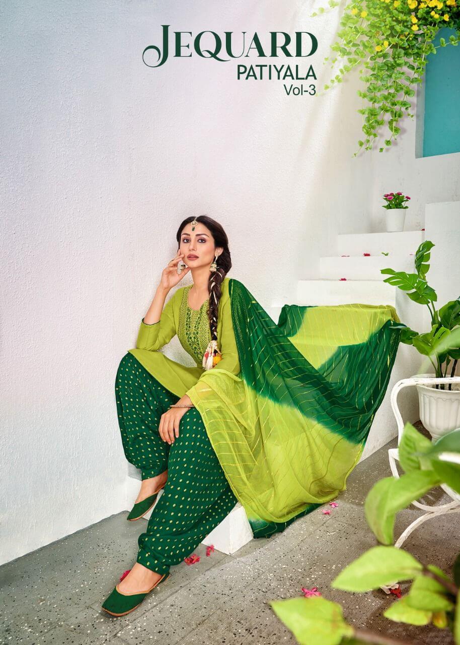 Jecord Patiyala Vol 3 Embroidery Salwar Kameez collection 11