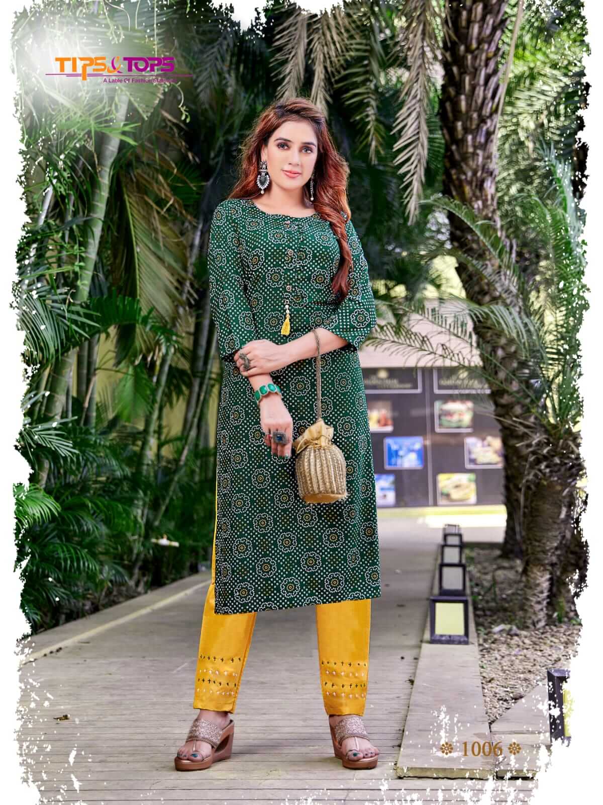 Tips And Tops Bandhej Vol 3 Kurtis with bottom collection 5