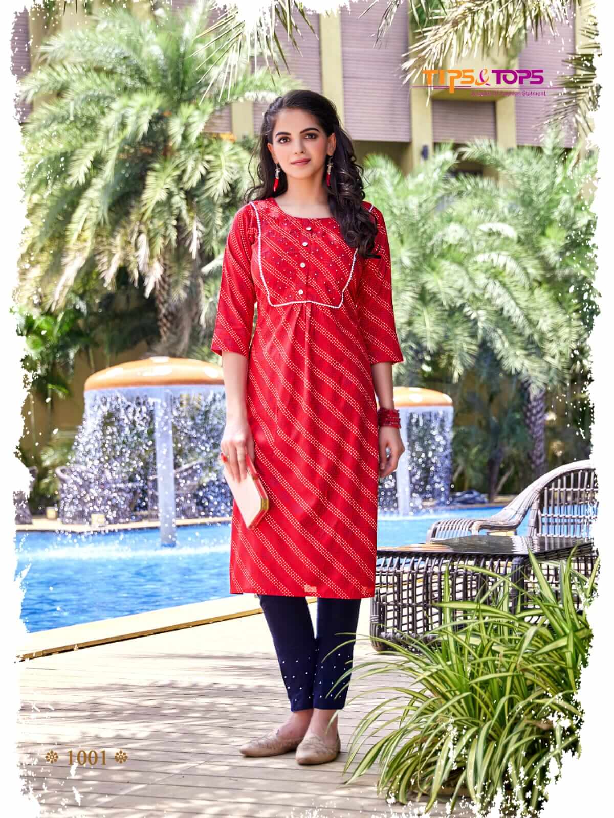 Tips And Tops Bandhej Vol 3 Kurtis with bottom collection 1