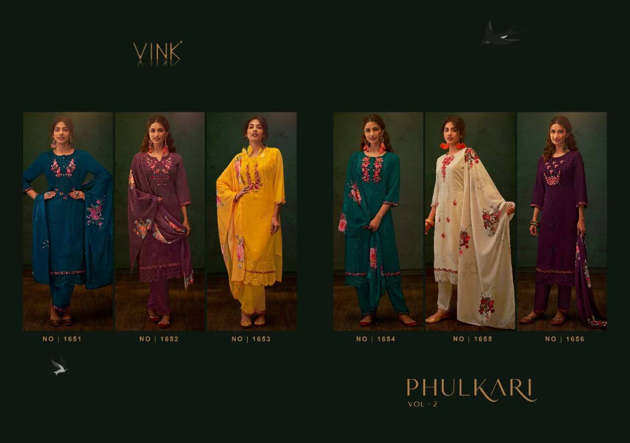 Vink Phulkari Designer Wedding Party Salwar Suits collection 1