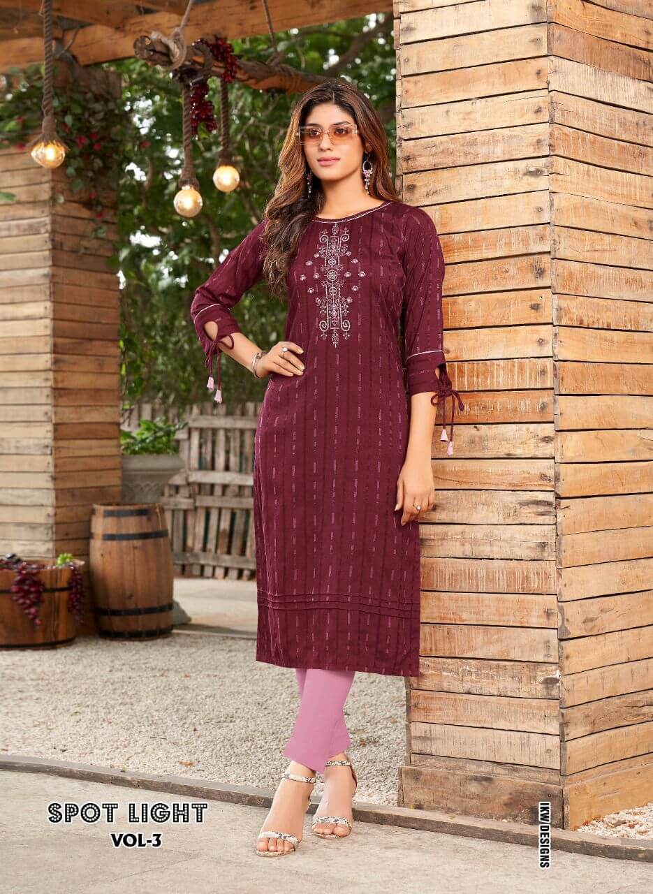 IKW Spotlight Vol 3 Casual Wear Kurti collection 1