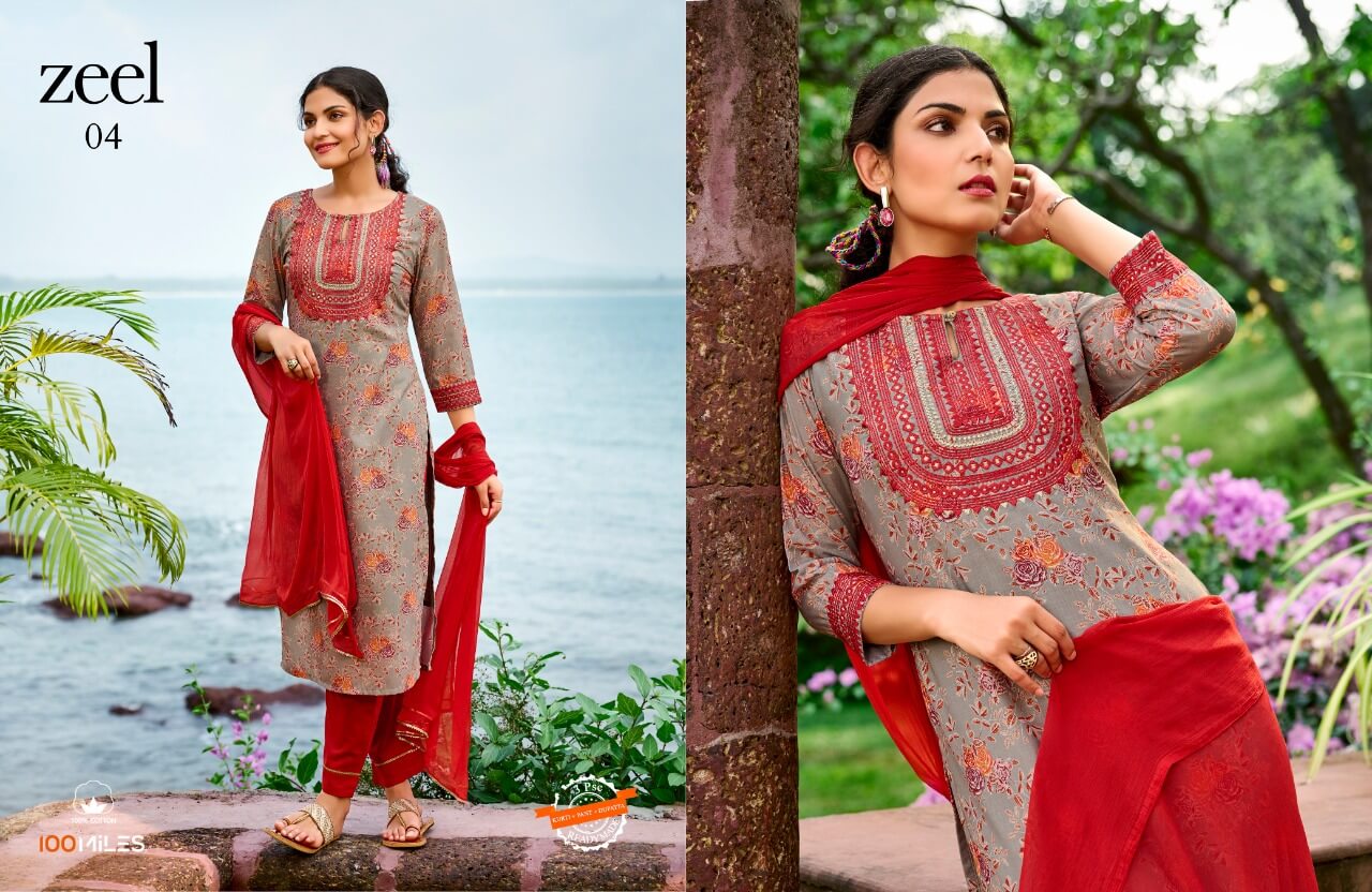 100Miles Zeel Printed Salwar Kameez collection 2