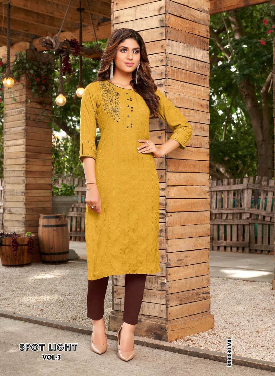 IKW Spotlight Vol 3 Casual Wear Kurti collection 8