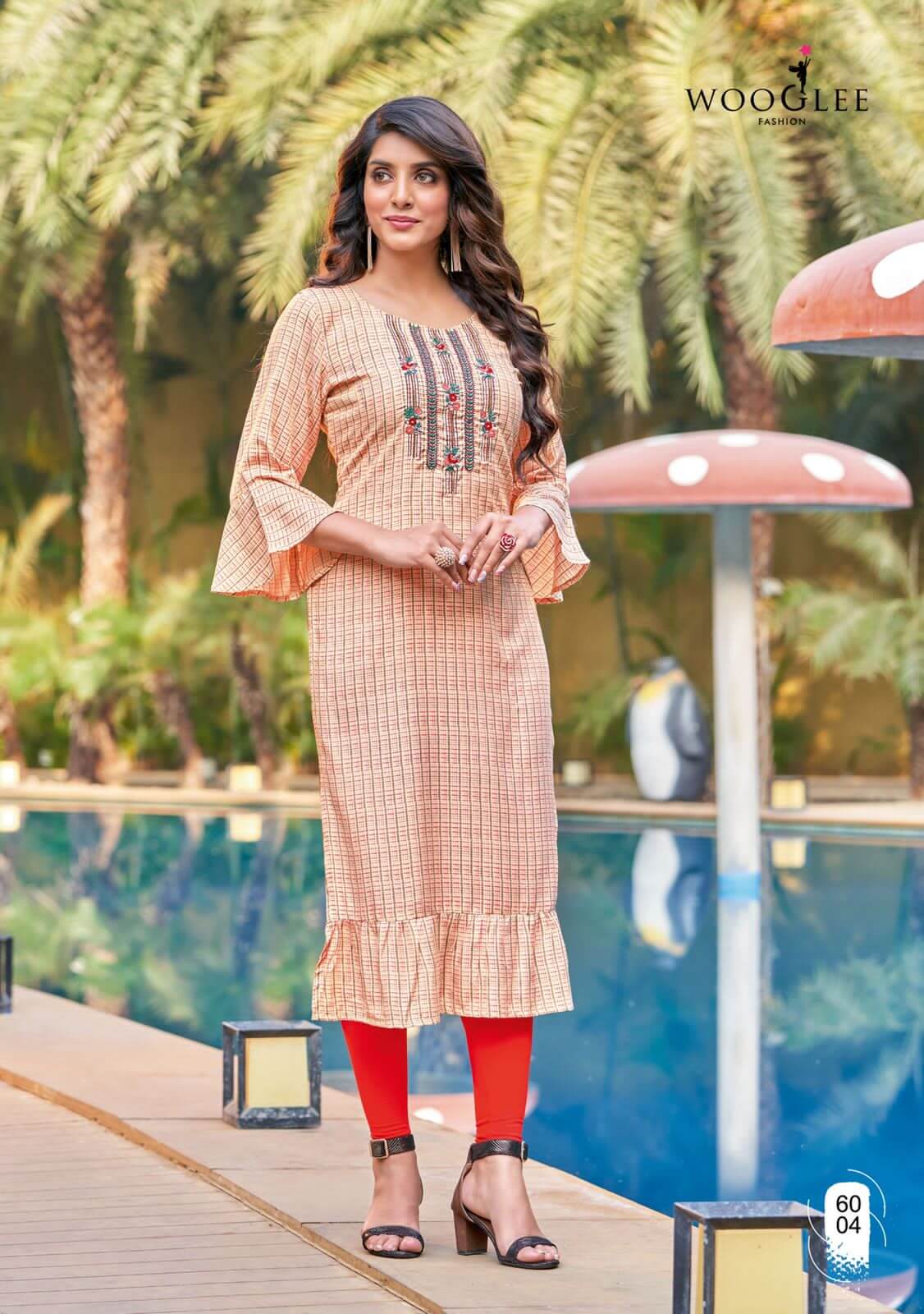 Wooglee Tarang Casual Wear Kurti Catalog at Wholesale Rate collection 5