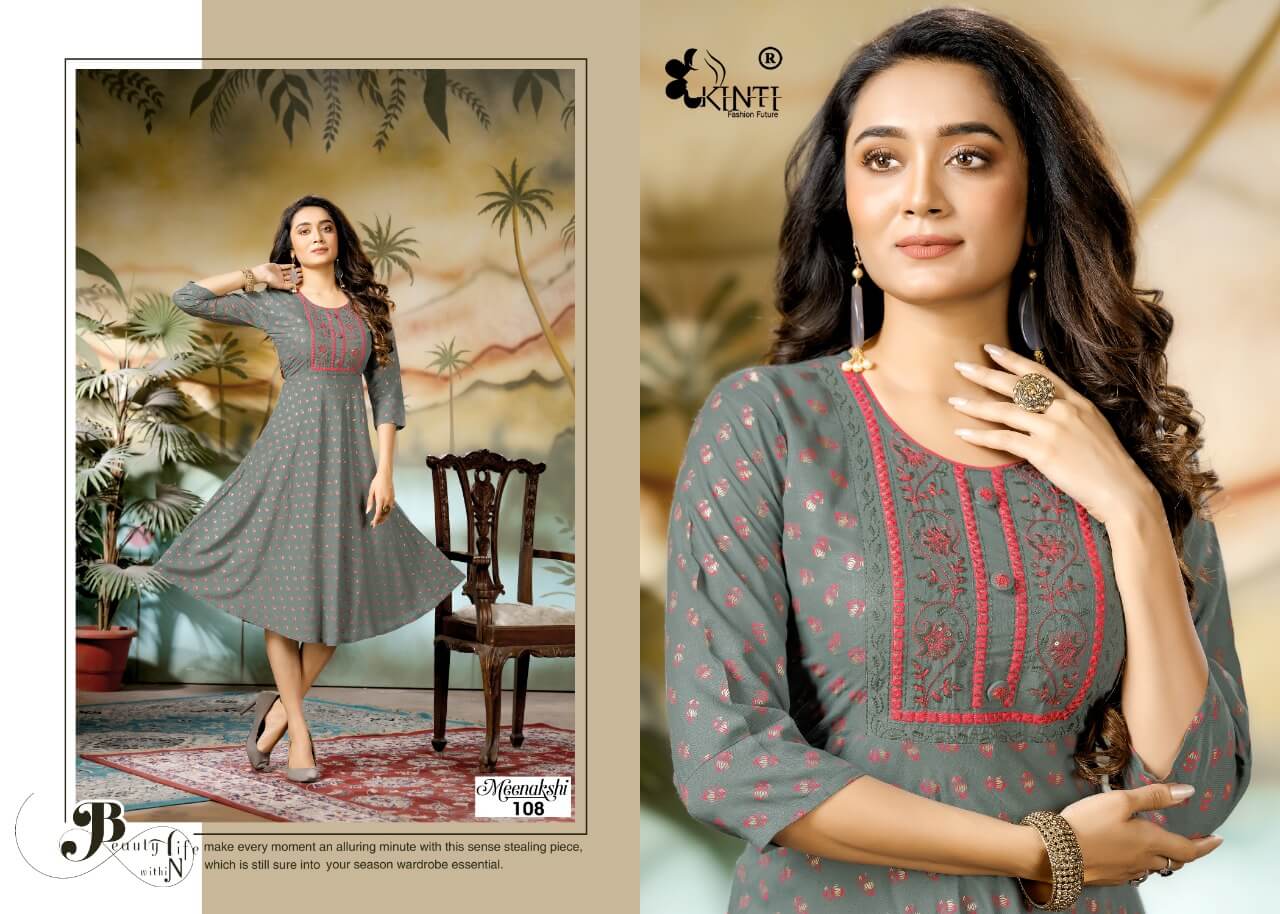 Kinti Meenakshi Anarkali Kurti collection 8