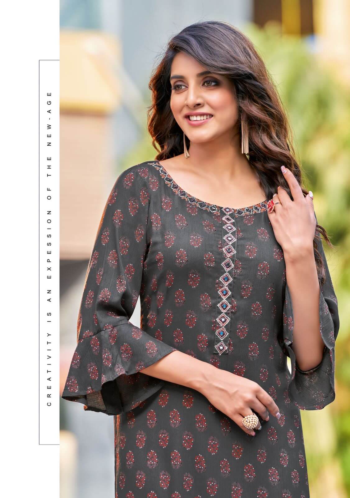 Wooglee Tarang Casual Wear Kurti Catalog at Wholesale Rate collection 10