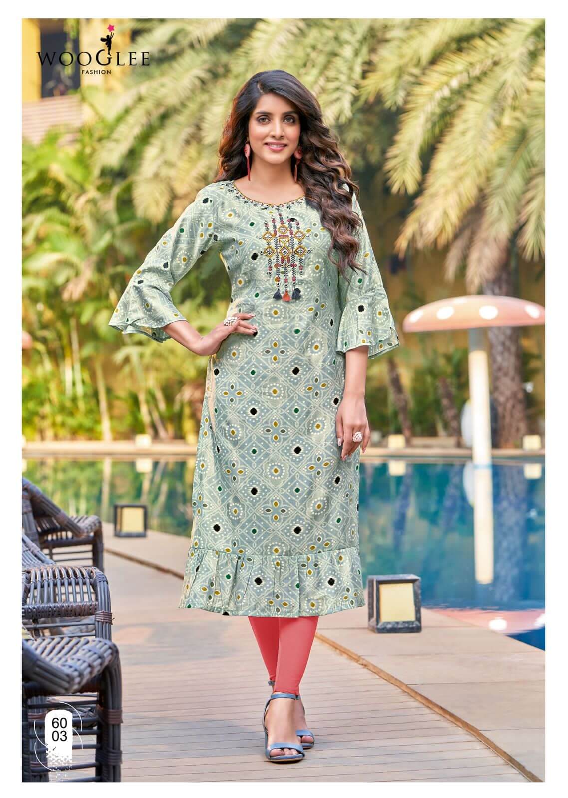 Wooglee Tarang Casual Wear Kurti Catalog at Wholesale Rate collection 4