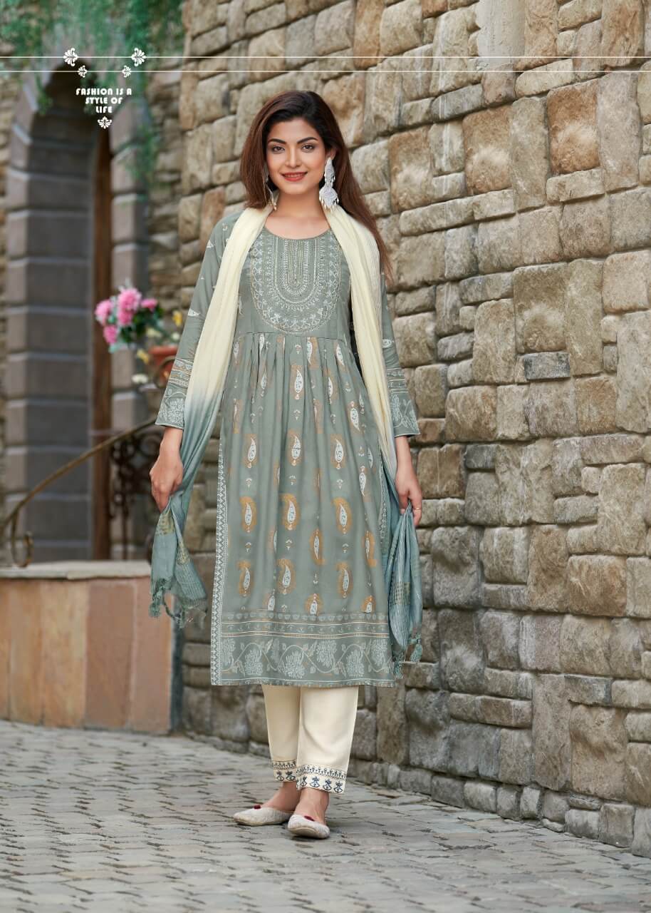 Buy Anarkali Kurtis Wholesale catalog Online via surat manufacturers