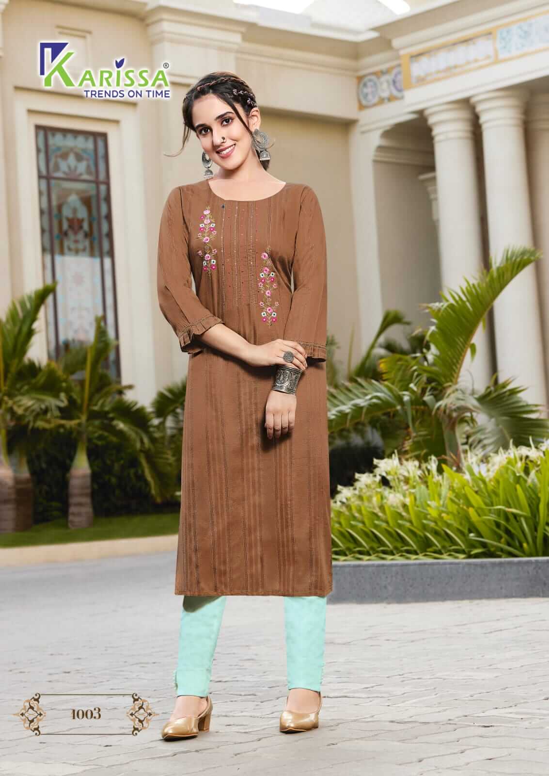 Karissa Rim Zim Embroidery Kurti collection 3