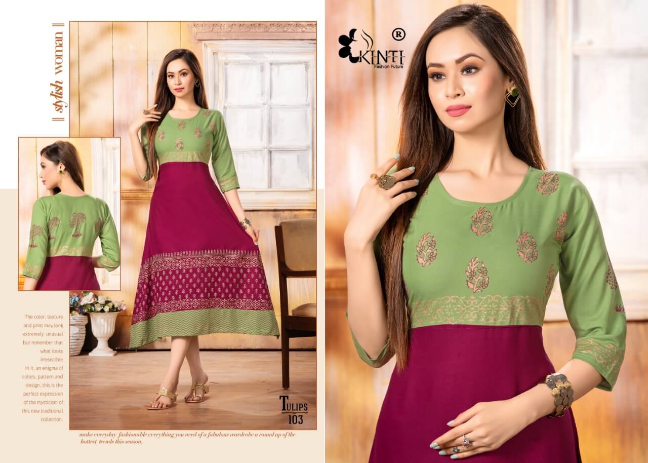 Kinti Tulip A Line Kurti collection 8