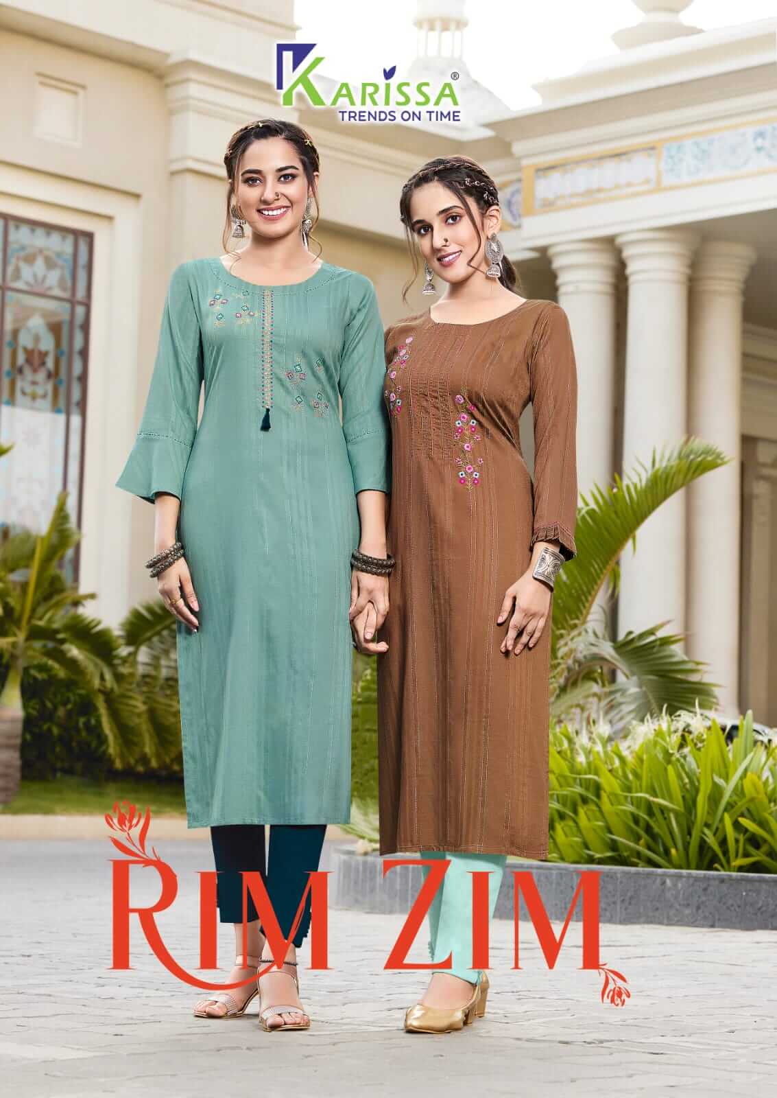 Karissa Rim Zim Embroidery Kurti collection 7