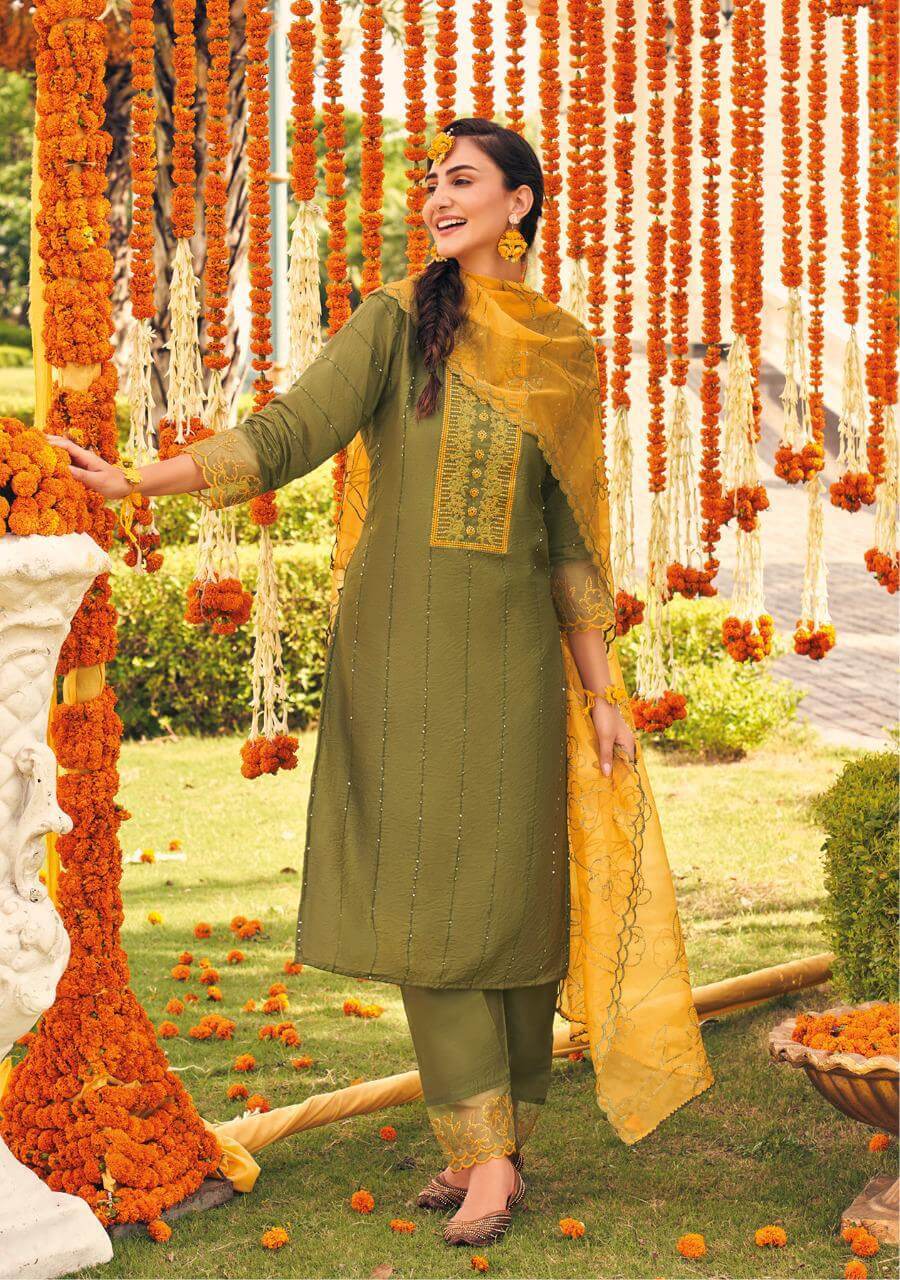 Kalki Haldi Mahendi Vol 4 Churidar Salwar Suits collection 5