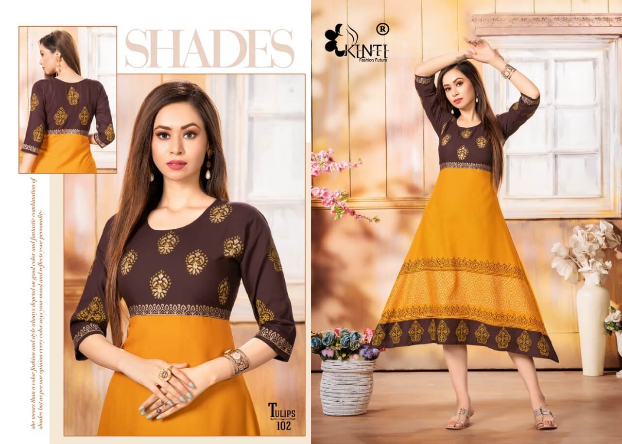 Kinti Tulip A Line Kurti collection 3