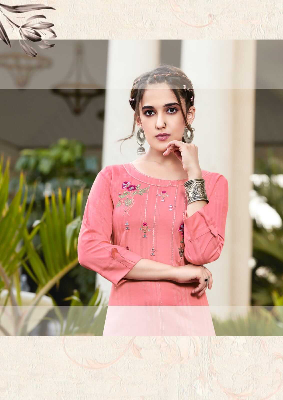 Karissa Rim Zim Embroidery Kurti collection 10