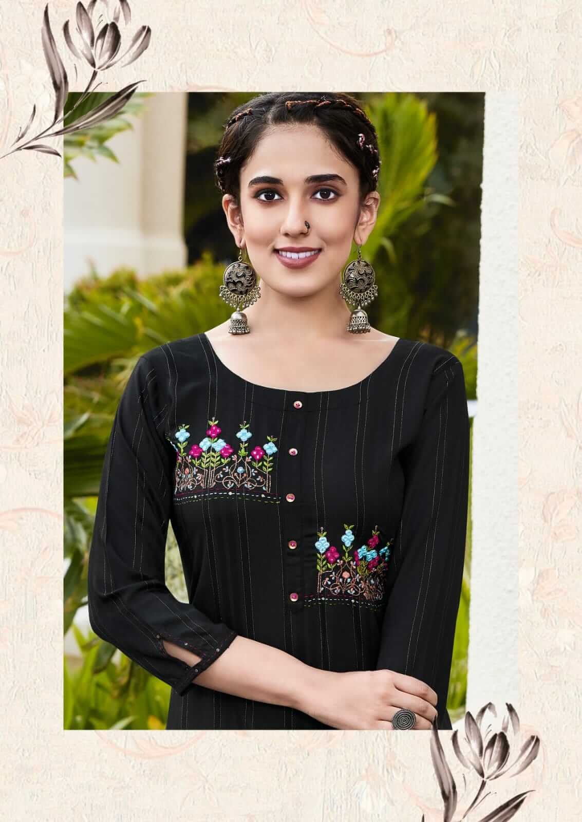 Karissa Rim Zim Embroidery Kurti collection 11