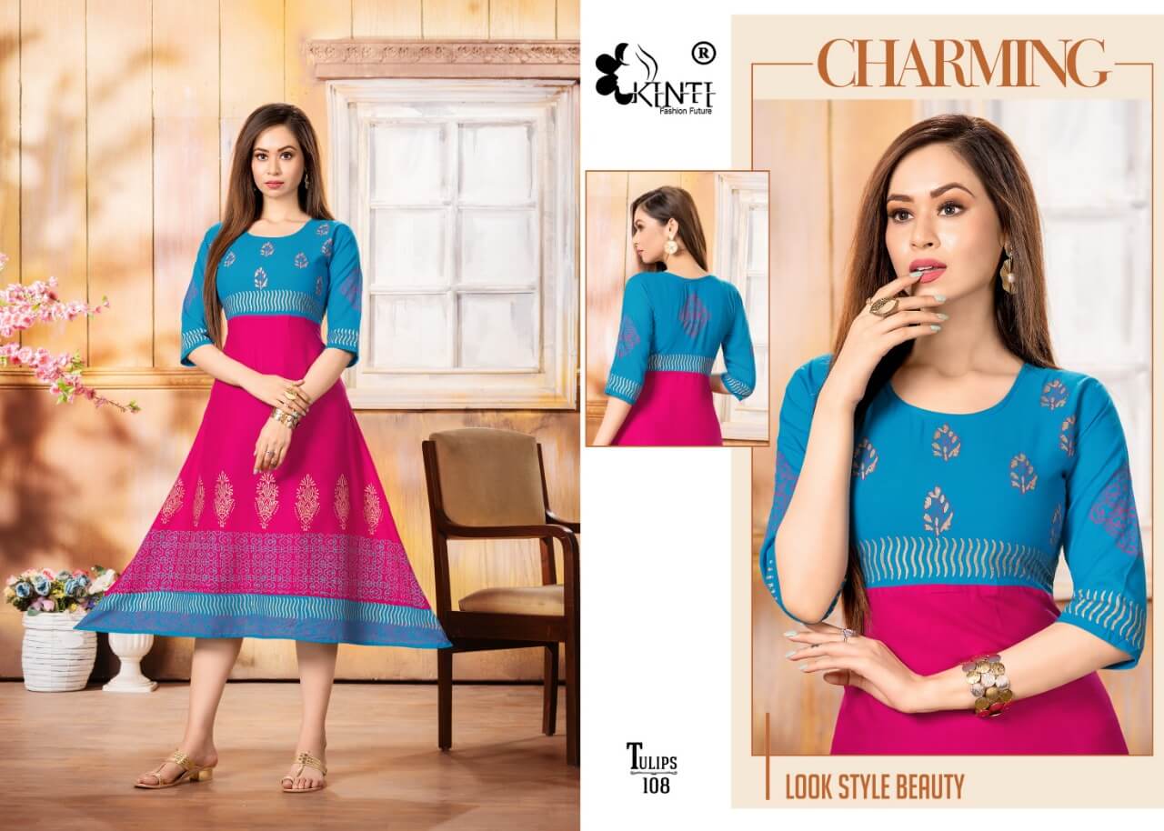 Kinti Tulip A Line Kurti collection 4