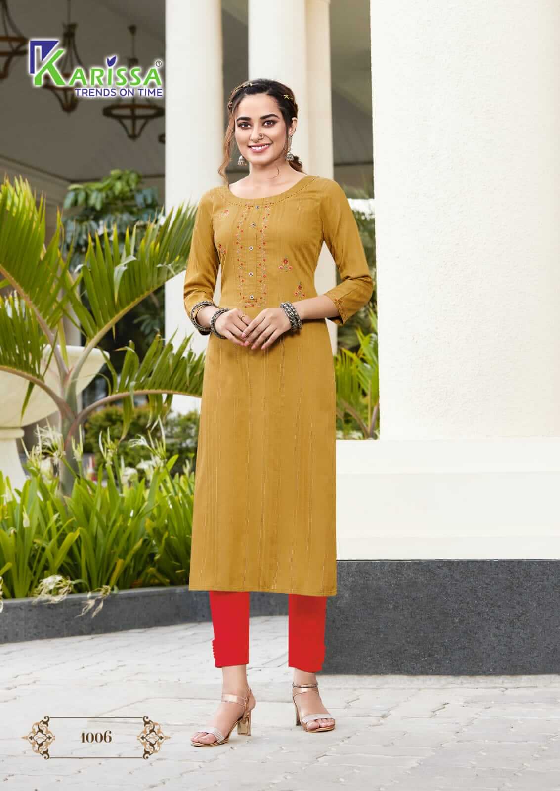 Karissa Rim Zim Embroidery Kurti collection 6