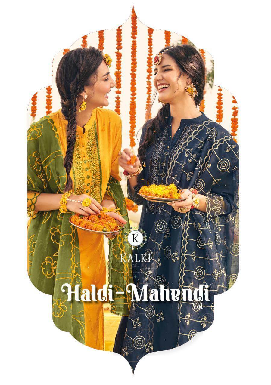 Kalki Haldi Mahendi Vol 4 Churidar Salwar Suits collection 7