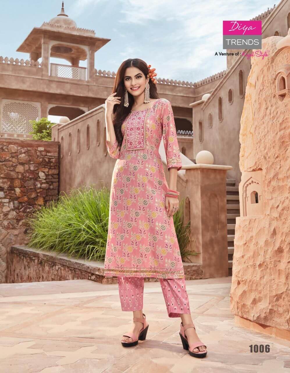 Diya Trends Goldy vol 1 Kurtis With Bottom Catalog collection 5