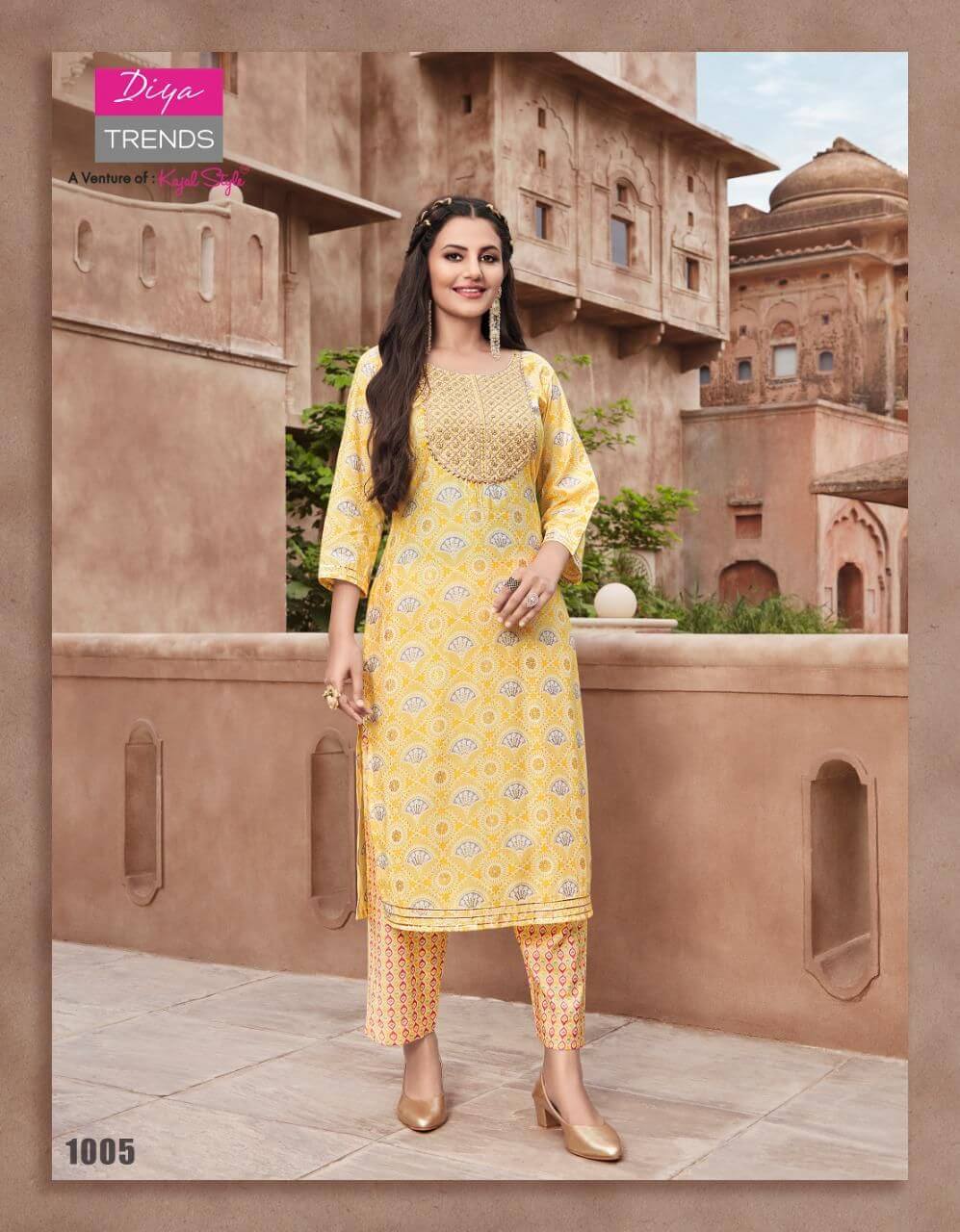 Diya Trends Goldy vol 1 Kurtis With Bottom Catalog collection 4