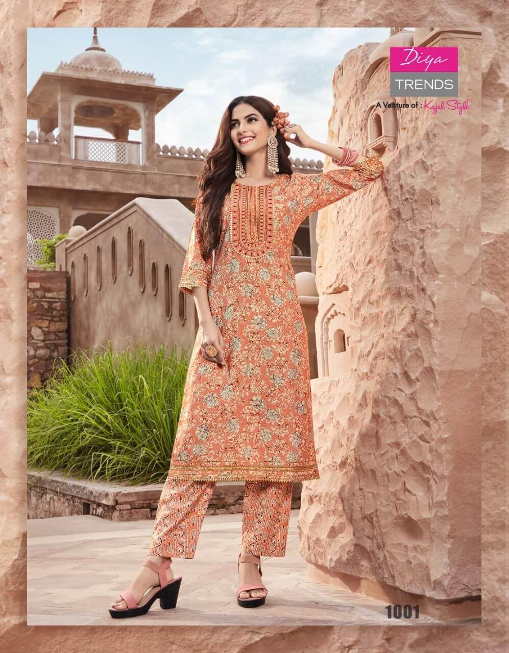 Diya Trends Goldy vol 1 Kurtis With Bottom Catalog collection 8