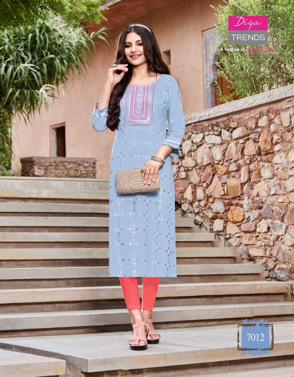 Diya Trends Victoria Vol 7 Printed Kurti collection 8