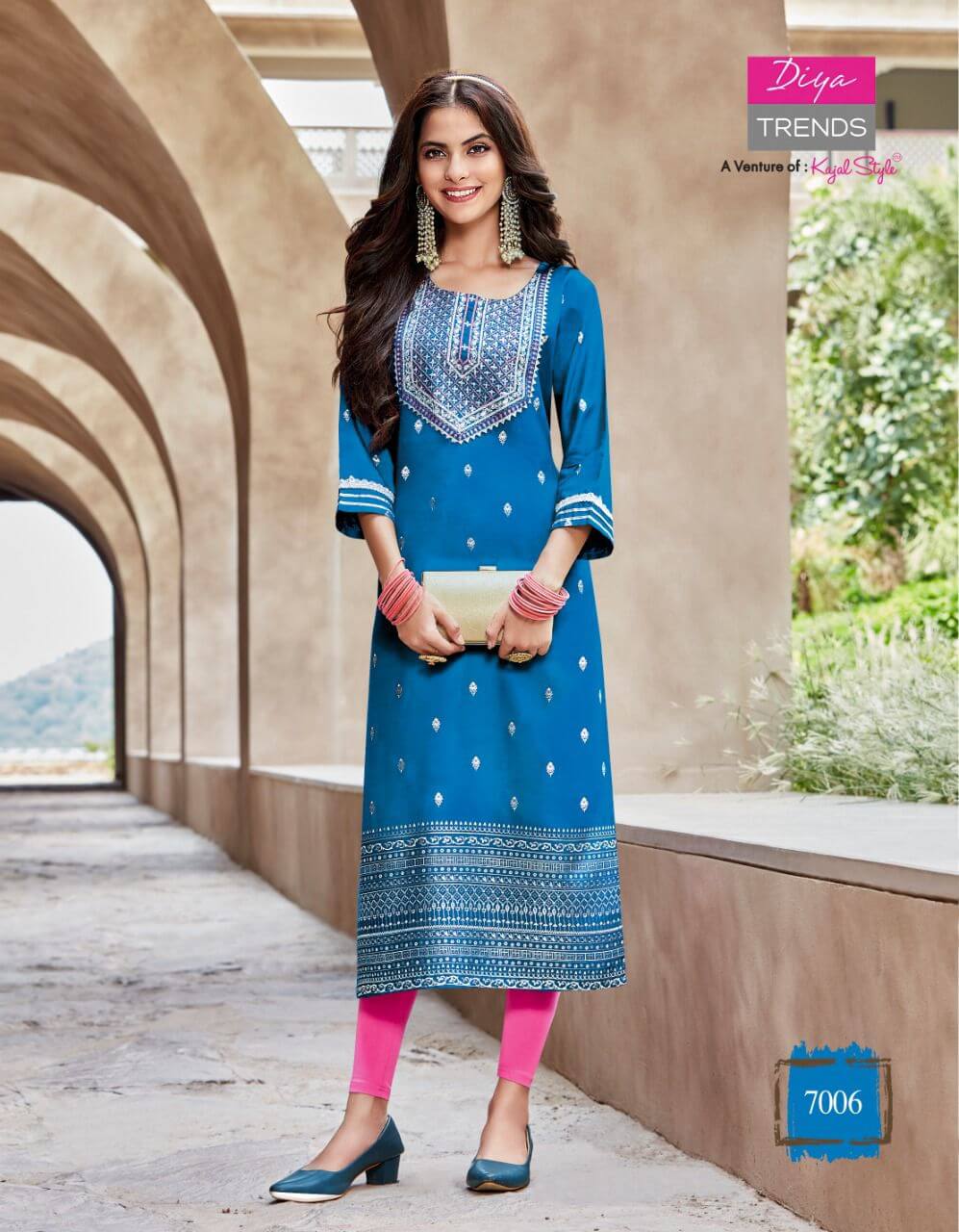 Diya Trends Victoria Vol 7 Printed Kurti collection 14