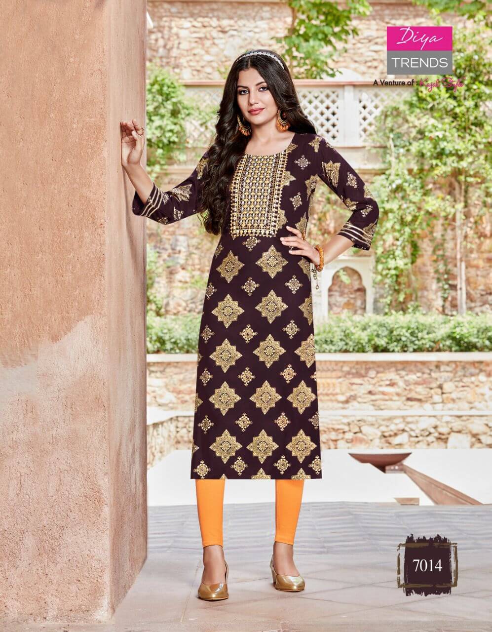 Diya Trends Victoria Vol 7 Printed Kurti collection 4